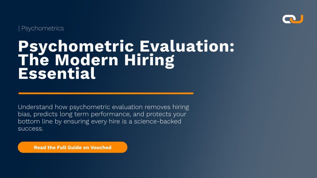 A professional visual representing psychometric evaluation in recruitment to ensure science-backed hiring decisions.